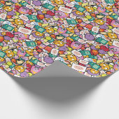 Adventure-tijd | Tekentospatroon Cadeaupapier (Hoek)