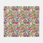 Adventure-tijd | Tekentospatroon Fleece Deken (Voorkant (Horizontaal))