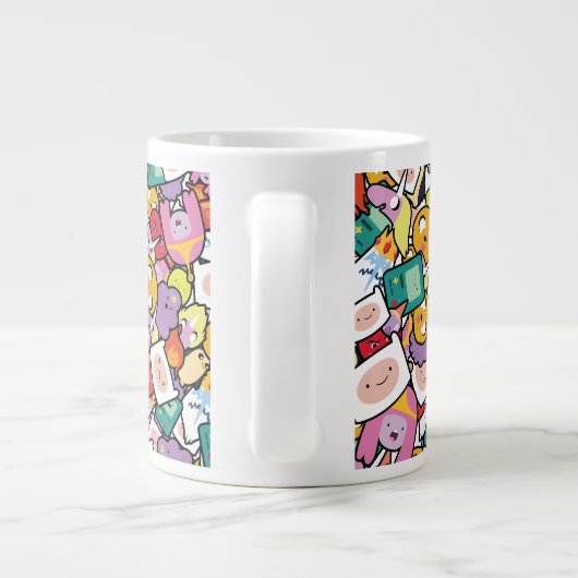 Adventure-tijd | Tekentospatroon Grote Koffiekop (Achterkant)