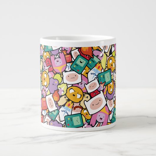 Adventure-tijd | Tekentospatroon Grote Koffiekop (Voorkant)