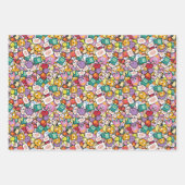 Adventure-tijd | Tekentospatroon Inpakpapier Vel (Voorkant 2)