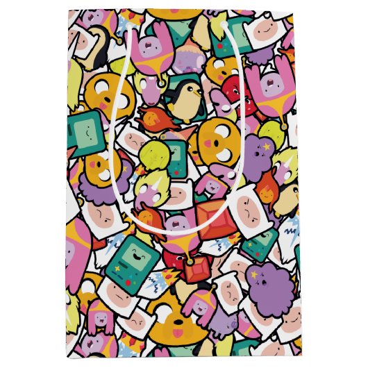 Adventure-tijd | Tekentospatroon Medium Cadeauzakje (Voorkant)