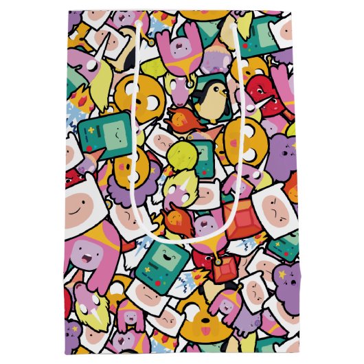 Adventure-tijd | Tekentospatroon Medium Cadeauzakje (Achterkant)