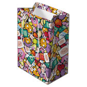 Adventure-tijd | Tekentospatroon Medium Cadeauzakje (Achterkant Gekanteld)