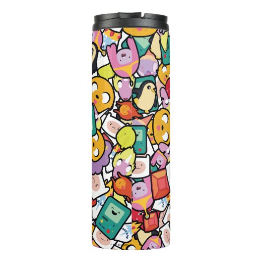 Adventure-tijd | Tekentospatroon Thermosbeker (Achterkant)