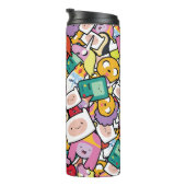 Adventure-tijd | Tekentospatroon Thermosbeker (Geroteerd rechts)