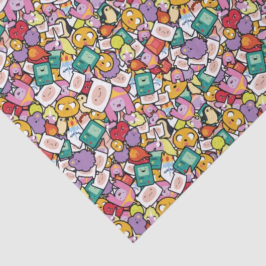 Adventure-tijd | Tekentospatroon Tissuepapier (Detail)