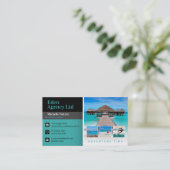Adventure-tijd | Toerisme | Reisagent Visitekaartje (Staand voorkant)