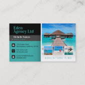 Adventure-tijd | Toerisme | Reisagent Visitekaartje (Voorkant)