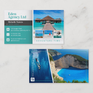 Adventure-tijd   Toerisme   Reisagent Visitekaartje