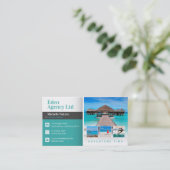 Adventure-tijd | Toerisme | Reisagent Visitekaartje (Staand voorkant)