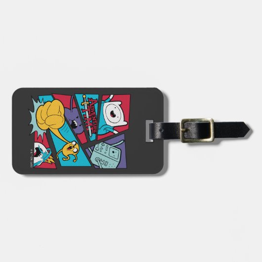 Adventure Time | Action Panel Afbeelding Bagagelabel (Voorkant horizontaal)