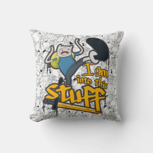 Adventure Time Finn "Ik ben er helemaal voor" Kussen