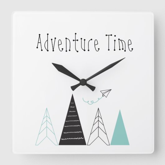 'Adventure time' wandklok (Voorkant)