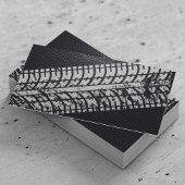 Adventure Tire Tracks Grunge Dark Metal Visitekaartje