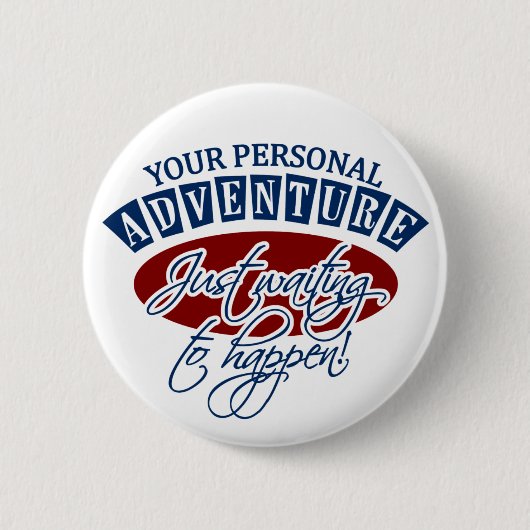 ADVENTURE-toets Ronde Button 5,7 Cm (Voorkant)