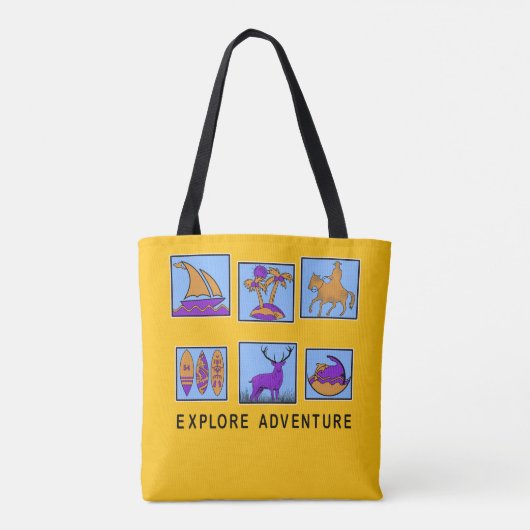 adventure tote bag (Achterkant)