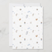 Adventure Transportation Boy Baby shower Kaart (Achterkant)