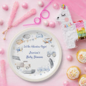 Adventure Transportation Boy Baby shower Papieren Bordje (Feest)