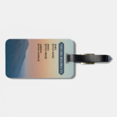 Adventure Travel Hiking Wilderness Gear Bagagelabel (Achterkant horizontaal)