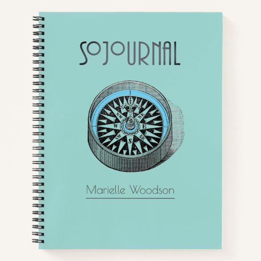 Adventure Travel Journal Compass Dagboek Notitieboek (Voorkant)