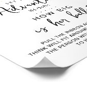 Adventure Travel Map Baby shower Game Poster (Hoek)