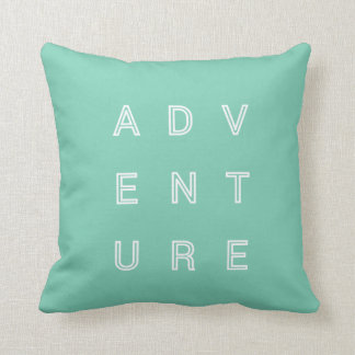 Adventure Travel Pillow Modern Typografie Kussen