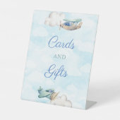 Adventure Travel Theme Baby shower Kaarten en cade Reclamebord Met Voetstuk (Voorkant)