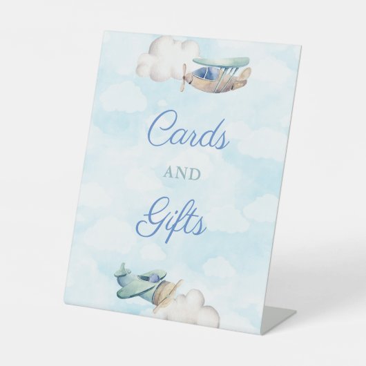 Adventure Travel Theme Baby shower Kaarten en cade Reclamebord Met Voetstuk (Voorkant)