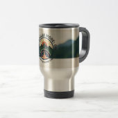 Adventure Travel Tumbler–Stainless Steel Mountain Reisbeker (Voorkant rechts)