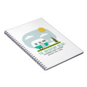 Adventure Turquoise Camper Baby shower Guestbook Notitieboek (Rechterzijde)