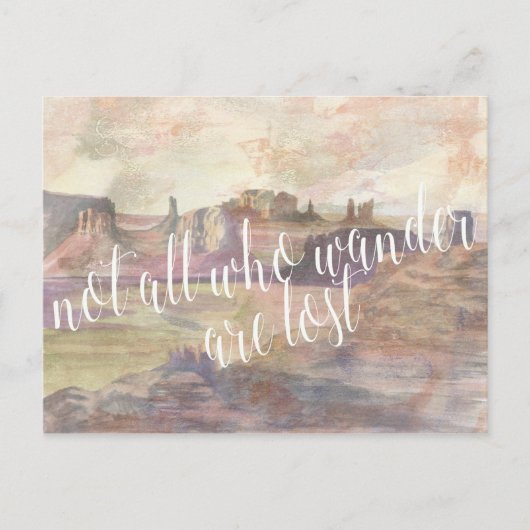 Adventure Typografie IV Briefkaart (Voorkant)