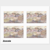 Adventure Typografie IV Rechthoekige Sticker (Vel)