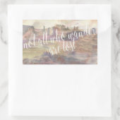 Adventure Typografie IV Rechthoekige Sticker (Tas)