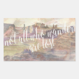 Adventure Typografie IV Rechthoekige Sticker