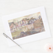 Adventure Typografie IV Rechthoekige Sticker (Envelop)