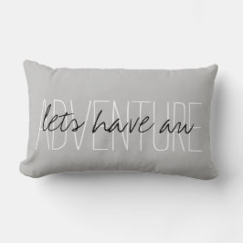 Adventure Typografie Kussen