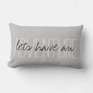 Adventure Typografie Kussen
