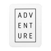 Adventure Typografie Magneet (Verticaal)