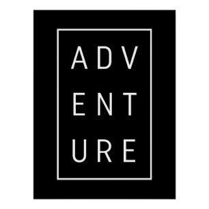 Adventure Typografie Perfect Poster