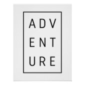 Adventure Typografie Poster (Voorkant)