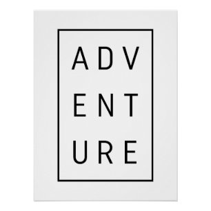 Adventure Typografie Poster