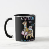 Adventure u zegt Alpaca Mijn bagage Waterverf Mok (Links)