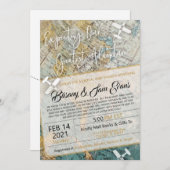 Adventure-uitnodiging voor virtueel Baby shower Kaart (Voorkant / Achterkant)