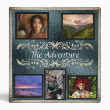 Adventure Vacation Foto/Scrapbook Album - Grijs