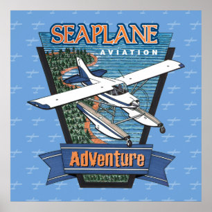 Adventure voor de luchtvaart van Seaplane Poster