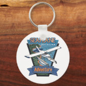 Adventure voor de luchtvaart van Seaplane Sleutelhanger (Voorkant)