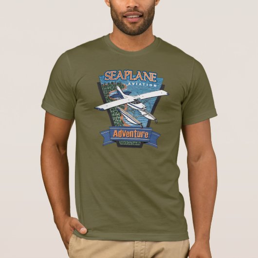 Adventure voor de luchtvaart van Seaplane T-shirt (Voorkant)