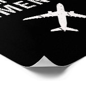 Adventure voor dementie Funny Plane Travel Retier Poster (Hoek)