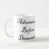 Adventure voor dementie Mok Funny Traveler Mok (Links)